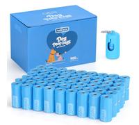 Nobleza Bolsas Caca Perro, 900 Bolsas Excrementos Perros con Dispensador | 60 Rollos,15 Bolsas Caca Perro/Rollo, Antifugas Resistentes, Bonito Estampado