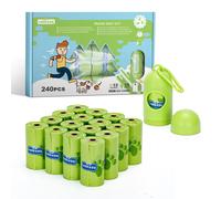 Nobleza Bolsas Caca Perro, Biodegradables, 240/360/540bolsas con Dispensador, Extra Grueso, A Prueba de Fugas, Bolsitas caca Perro, Dog Poop Bag,16 /24/36Rollos