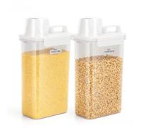 Nobleza Botes Cocina Almacenaje， 2.5L Botes Cocina Almacenaje Recipientes， Recipientes Herméticos para Alimentos，Plástico de Alimentos Sellados con Tapa