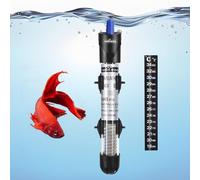 Nobleza - Calentador de Acuario 10-50L, 50W Calefactor de Acuarios Sumergible con Termostato, Calefacción de Pecera, Calentador de Tanque de Cuarzo de Seguridad (18-32°C)