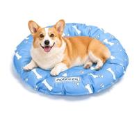 Nobleza Cama de Enfriamiento para Mascotas, Almohada Autorrefrigerante para Perros y Gatos, Alfombra Redonda de Gel Frío para Verano, Cojín Refrescante Impermeable, 52 * 52 * 5CM
