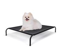 Nobleza Cama Elevada Perro Pequeño, Cama Refrescante Perro,S, 87x65x20cm | Cama de Mascotas Transpirable para Exterior Interior Jardín Terraza, Cama Perro Robusto Lavable, Negro