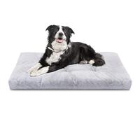 Nobleza Cama Lavable para Perro Grande, Super Suave y Esponjosa Anti-Ansiedad, Felpa con Fondo Antideslizante, Gris Antiestres, 95x60x10 cm