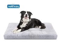 Nobleza Cama Lavable Perro Mediano, Super Suave y Esponjoso Anti-Ansiedad Cama Para Perros Grey-95×60cm