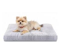 Nobleza Cama para Perro, M 80x50x10 cm Super Suave y Esponjosa Colchon Perro, Lavable de Felpa con Fondo Antideslizante, Gris