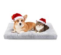 Nobleza Cama para Perro Mediano Anti-Ansiedad, Super Suave Lavable con Fondo Antideslizante, Felpa Gris, 95x60x10 cm