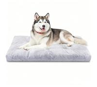Nobleza - Cama para Perros Multifunción Lavable, Colchón Viaje para Mascotas con 6 Puntos de Acabado Antideslizante, Super Suave y Portátil para Jaula, Coche o Casa - XL, 122 * 74 * 10cm, Gris