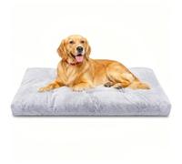Nobleza - Cama para Perros Multifunción Lavable, Colchón Viaje para Mascotas con 6 Puntos de Acabado Antideslizante, Super Suave y Portátil para Jaula, Coche o Casa - L, 110 * 73 * 10cm, Gris