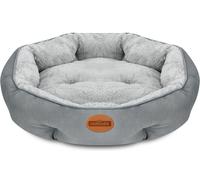 Nobleza Cama Perro Gato Medianos, Cama Lavable para Mascotas, Sofá Cama Redonda de Perros Antideslizantes y Antiestres, Felpa Corta Super Suave y