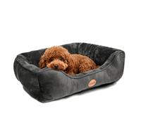 Nobleza Cama Perro Lavable, 67x57cm Cama para Perros Lavable con Antideslizantes con Relleno de Fibras Super Suave, Negro