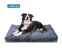 Nobleza Cama Perros Medianos, Cama Perro Lavable, Cama Para Perros, Suave y Esponjoso, Cama de Perro Antideslizante, Gris Oscuro Gris M:80x50x10cm