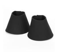 Nobleza - Campanas para Caballos, Campanas de Saltar de Neopreno, Protección para Pezuñas para Equitación (Negro)