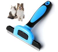 Nobleza Cepillo Deshedding para Perros y Gatos - Elimina hasta el 95% del Pelo Muerto, Apto para Pelo Corto y Largo, con Botón de Limpieza (13.5×7.5 cm)