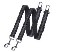 Nobleza - Cinturón de Seguridad de Coche para Perros, Arnés de Coche para Perros con Elástico y Fuerte Mosquetón, Universal Ajustable Nylon Cinturón