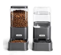Nobleza Comedero Automático y Bebedero Gatos Perros, Dispensador Comida 3.8 L, para Perros y Gatos pequeños y medianos, Pack 2 Unidades