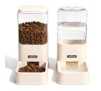 Nobleza Comedero Automático y Bebedero Gatos Perros, Dispensador Comida 3.8 L, para Perros y Gatos pequeños y medianos, Pack 2 Unidades