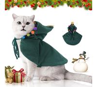 Nobleza Disfraz Gato de Navidad, Navidad Ropa para Perros Pequeño, Traje de árbol de Navidad Ajustable para Cachorro Gatito Gatos Pequeños Perros
