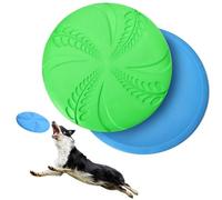 Nobleza Frisbee para Perros, 2 Unidades Interactivas, Juguete de Disco Volador, para Ejercitar Deportes al Aire Libre, Se Puede Utilizar Como Platos