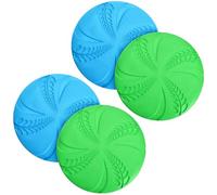 Nobleza Frisbee Perros, 4 Unidad Perros interactivos Frisbee, Juguete de Disco Volador para Perro, Se Utiliza para Ejercitar Deportes al Aire Libre para Perros