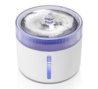 Nobleza - Fuente para Gatos 2L, Fuente de Agua para Mascotas Ultra Silenciosa, Luz LED Inteligente, con Filtros De Carbón Activado Y Bomba De Agua,