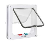Nobleza - Gatera para Gatos, Puerta para Gato con Cierre Magnético de 4 vías, Puerta para Mascotas para Gatos y Perros pequeños, Puerta para Gatos con