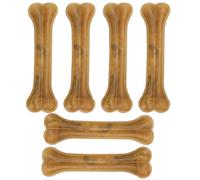 Nobleza Hueso Prensado para Perros de Piel de Vacuno, Sabor a Res, Snack Natural para Fortalecer Dientes, Ideal para Perros Medianos y Grandes, 20 cm (Bolsa 6 uds.)