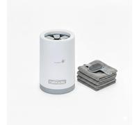Nobleza Limpiador de Patas para Perros Talla S - Kit de Aseo 5 en 1 con 3 Toallas y 1 Cepillo de Baño Grande, Taza Lavadora Portátil de Silicona para Mascotas, Elimina Barro y Suciedad (Gris)