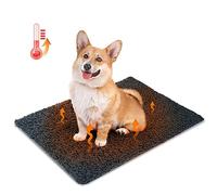 Nobleza Manta Autocalefactora para Perros y Gatos, Alfombra Térmica, Manta Térmica Lavable Antideslizante para Perros, Alfombrilla Autocalentable Esponjosa Cálida, Negra, 70x50cm