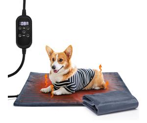 Nobleza Manta Eléctrica para Gatos y Perro, Almohadilla Térmica para Mascotas con Temporizador y Temperatura Ajustables, Almohadilla Calefactora