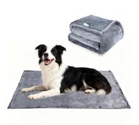 Nobleza Manta Impermeable para Mascotas, Suave y Mullida, para Interior y Exterior, Lavable a Máquina, Gris, 100 * 127cm (L)