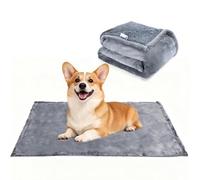 Nobleza Manta Impermeable para Mascotas, Suave y Mullida, para Interior y Exterior, Lavable a Máquina, Gris, 75 * 100cm (M)