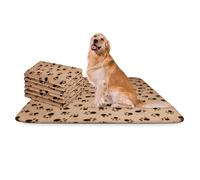 Nobleza - Manta suave de felpa para perros, gatos y otras mascotas. Lavable. 6 unidades. Color Beix, 160 * 100 cm
