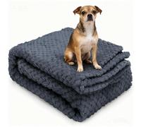 Nobleza Manta Suave de Felpa para Perros Gatos y Otras Mascotas Lavable Color Gris 80 * 100cm