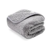 Nobleza Manta Suave de Felpa para Perros Gatos y Otras Mascotas Lavable Color Gris Claro 80 * 80cm