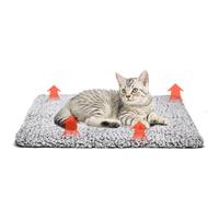 Nobleza Manta Térmica para Gato, Manta Autocalentable para Gatos y Perros - sin Electricidad y baterías,Cojín de Calor Lavable Gris