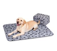 Nobleza Pack de 6 Mantas de Felpa Ultra Suaves para Mascotas Perros, 100 * 120cm Gris