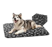 Nobleza Pack de 6 Mantas de Felpa Ultra Suaves para Mascotas Perros, 100 * 160cm Negro