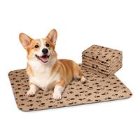 Nobleza Pack de 6 Mantas de Felpa Ultra Suaves para Mascotas Perros, 75 * 75cm Beige