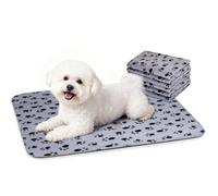 Nobleza Pack de 6 Mantas de Felpa Ultra Suaves para Mascotas Perros, 75 * 75cm Gris