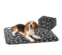 Nobleza Pack de 6 Mantas de Felpa Ultra Suaves para Mascotas Perros, 75 * 75cm Negro