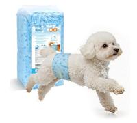 Nobleza Pañales para Perro Macho Talla M (34-50cm) - 20 Unidades - Desechables con Antifugas 360° - Núcleo de Gel UltraAbsorbente para Incontinencia y Viajes