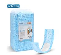 Nobleza Pañales Perro Macho Desechables, 20 Unidades Antifugas 360° para Incontinencia y Marcado, Cierres Ajustables Sin Tirones Blue-S/40pcs