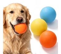 Nobleza Pelota para Perros de Caucho, Pack de 3 con Bolsa de Malla - 7 cm | 3 pelotas de caucho natural con red colgante para el parque, los viajes y el camping; apta para perros de todos los tamaños.