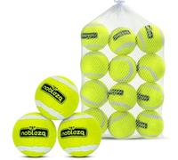 Nobleza Pelota Perro, 12 Pack Interactiva Pelotas Tenis para Perros, Pelota de Caucho Natural, Juguetes para Perros Duradera y Elástica para Pequeños y Medianos - 6.35cm