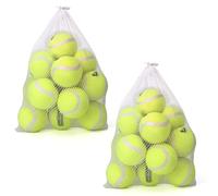 Nobleza Pelota Perro, 24 Pack Tenis para Perros Interactiva Pelotas, Pelota de Caucho Natural, Duradera y Elástica para Pequeños y Medianos Ø 6.35cm