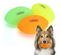 Nobleza Pelota Perro, 3 Unidads Luminosa Pelotas para Perros, Pelota para Perros de Caucho Natural, Juguetes con Sonido para Mediana y Grande Perros, L14CM*7.5CM