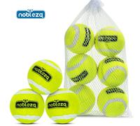 Nobleza Pelota Perro, 6 /12Pack Interactiva Pelotas Tenis para Perros, Pelota de Caucho Natural, Juguetes para Perros Duradera y Elástica para Pequeños y Medianos Ø 6.35cm green-6pcs