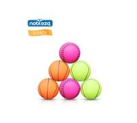 Nobleza Pelota Perro, 6 unidads Pelota Juguete Perro Interactivo, Resistente Pelota de Caucho Natural para Perros, Bola Interactivo Perros para Perros