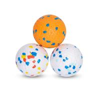 Nobleza Pelota Perro Indestructible Pack de 3 - Juguete Interactivo de Goma E-TPU Flotante y Ultrarresistente para Perros Pequeños, Medianos y