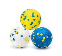 Nobleza Pelota Perro Indestructible Pack de 3 - Juguete Interactivo de Goma E-TPU Flotante y Ultrarresistente para Perros Pequeños, Medianos y